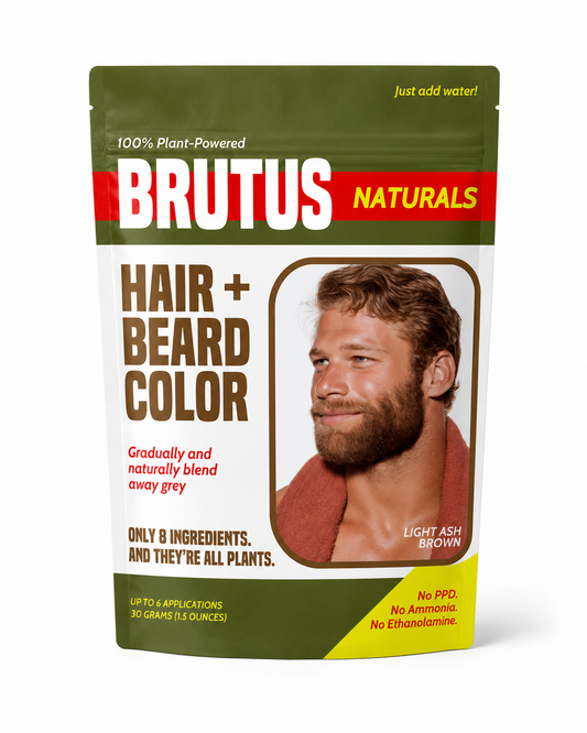 BRUTUS Naturals Hair + Beard Color — Light Ash Brown