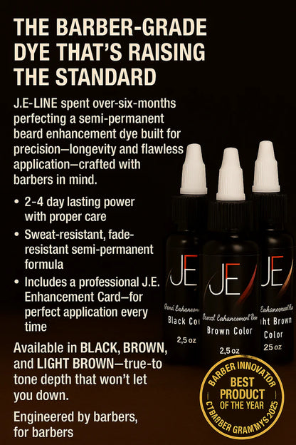 3 Semi-Permanent Beard Enhancement dye 2.5 OZ Each