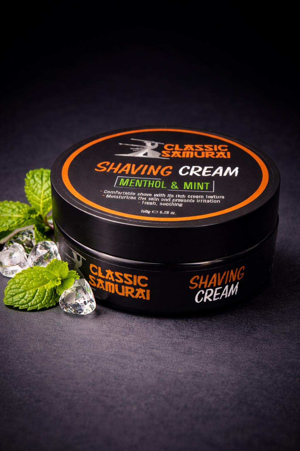 Classic Samurai Shaving Cream Menthol & Mint