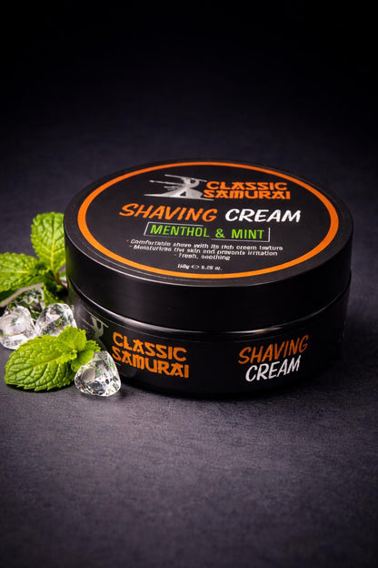 Classic Samurai Shaving Cream Menthol & Mint