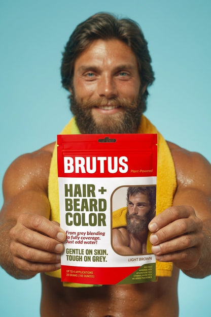 Light Brown Hair + Beard Color Kit - 4 Pack