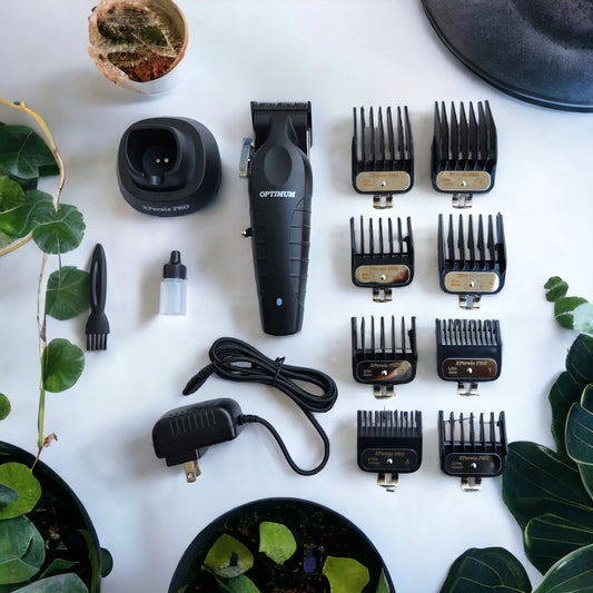 XPERSIS PRO Optimum Floating Lever Barber Cordless Hair Clipper DLC Taper Blade with Charging Stand